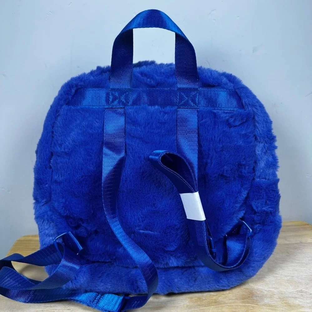 Disney Stitch Munchlings Plush Blueberry Loaf Mini Backpack Bag NWT Soft Kidcore